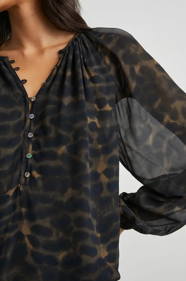 Tops Women Rails Indi Top Umber Leopard
