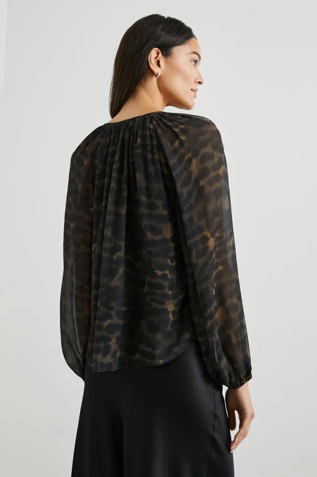Tops Women Rails Indi Top Umber Leopard
