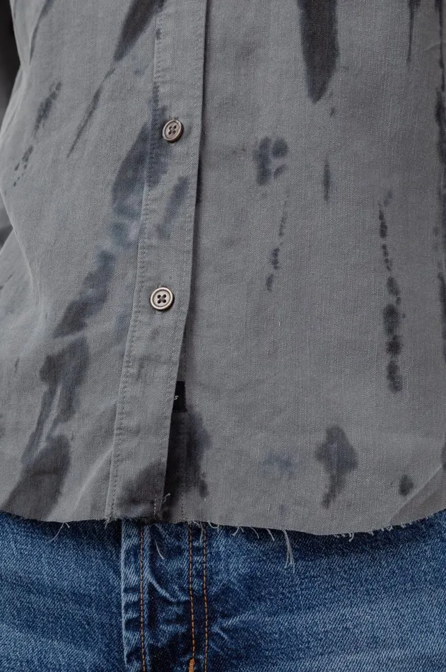 Tops Women Rails Ingrid Raw Hem Shirt Smoke Swirl