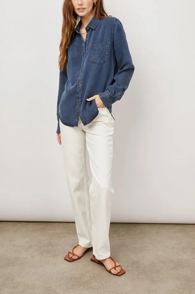 Tops Women Rails Ingrid Shirt Dark Vintage