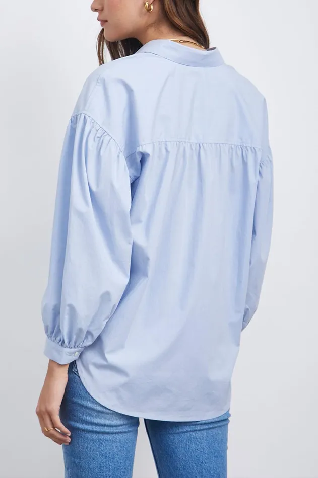 Tops Women Rails Janae Shirt Blue Jay