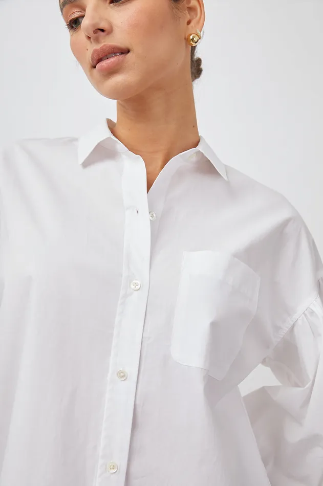 Tops Women Rails Janae Shirt White