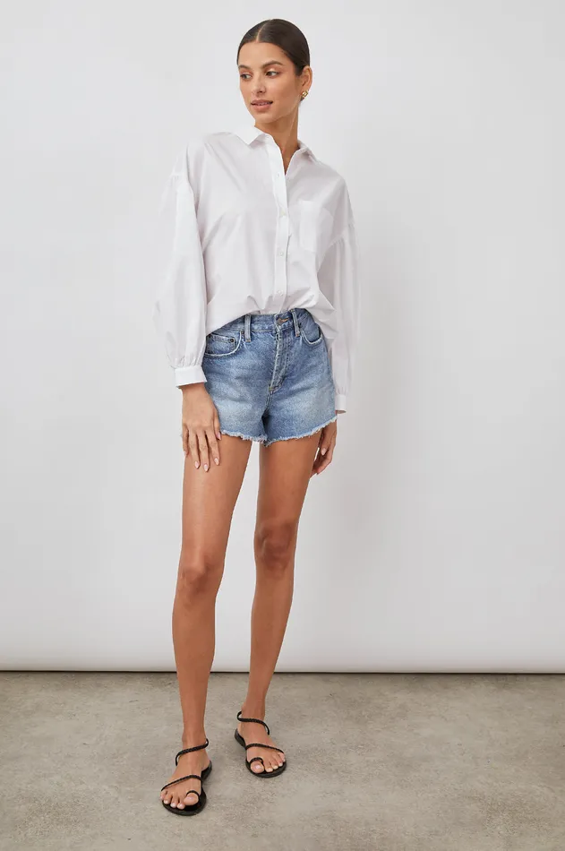 Tops Women Rails Janae Shirt White