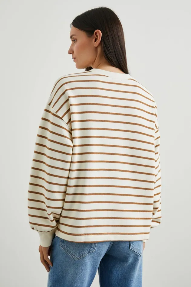 Tops Women Rails Joan Sweatshirt Carmel Stripe