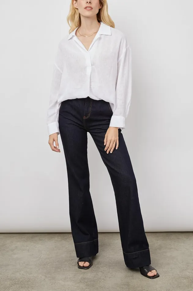Tops Women Rails Jocelyn Shirt White