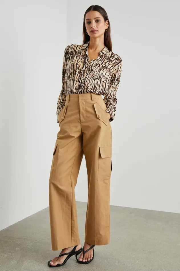 Tops Women Rails Josephine Shirt Neutral Ikat