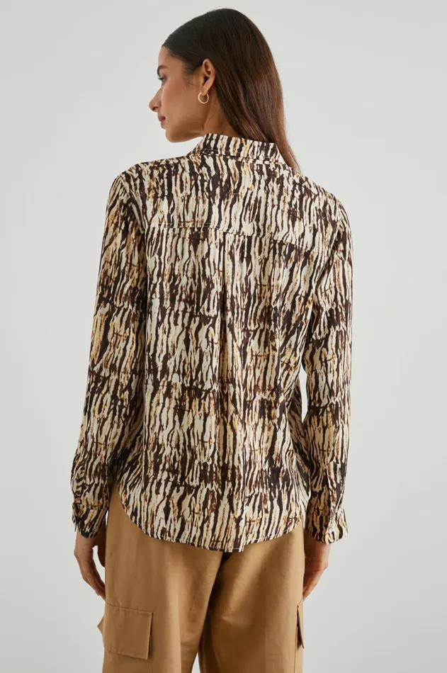 Tops Women Rails Josephine Shirt Neutral Ikat