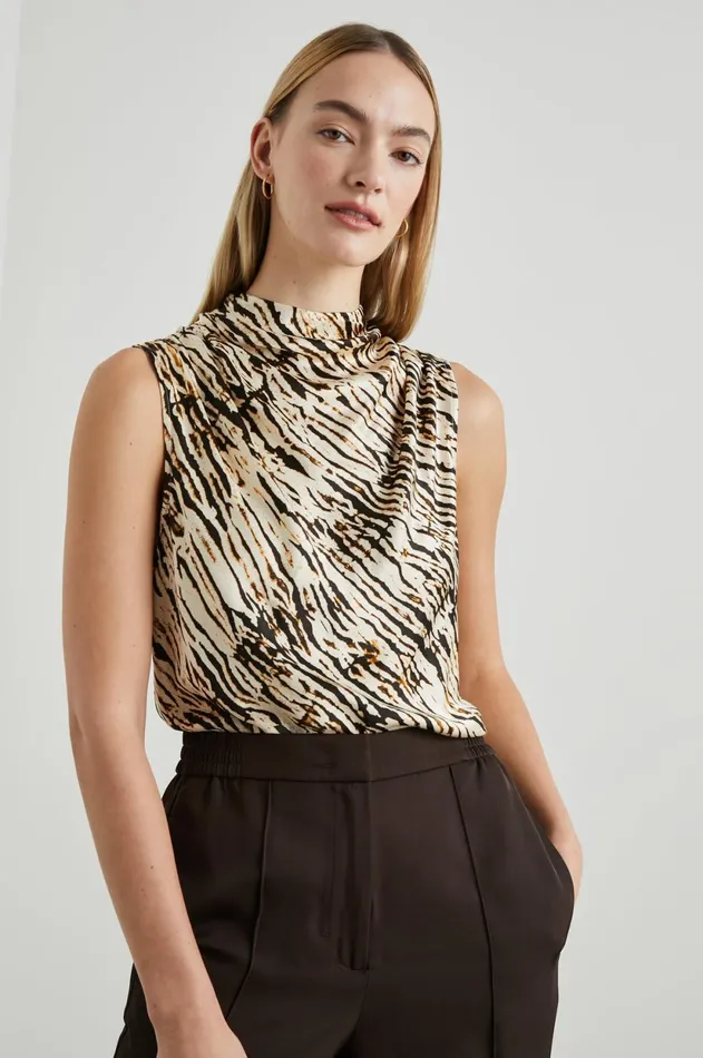 Tops Women Rails Kaleen Top Neutral Ikat