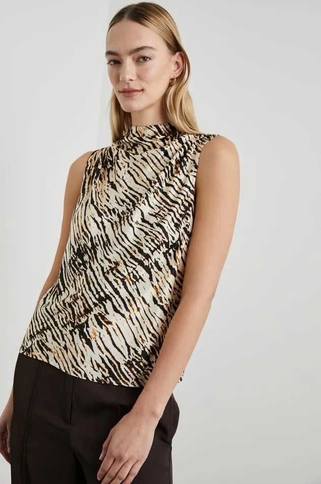 Tops Women Rails Kaleen Top Neutral Ikat