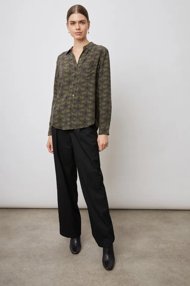 Tops Women Rails Kate Shirt Olive Stargaze