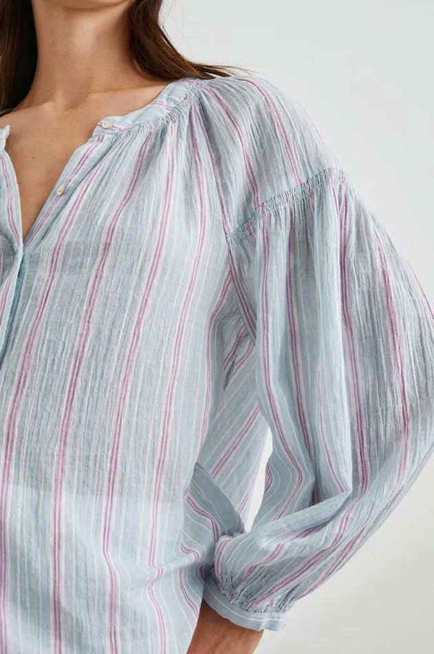 Tops Women Rails Kenlie Shirt Placid Stripe