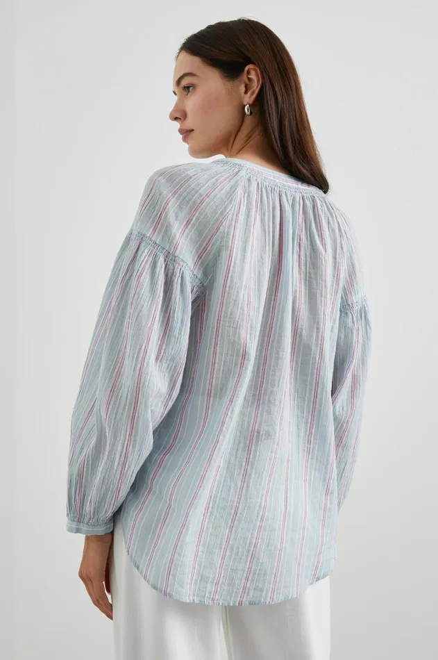 Tops Women Rails Kenlie Shirt Placid Stripe