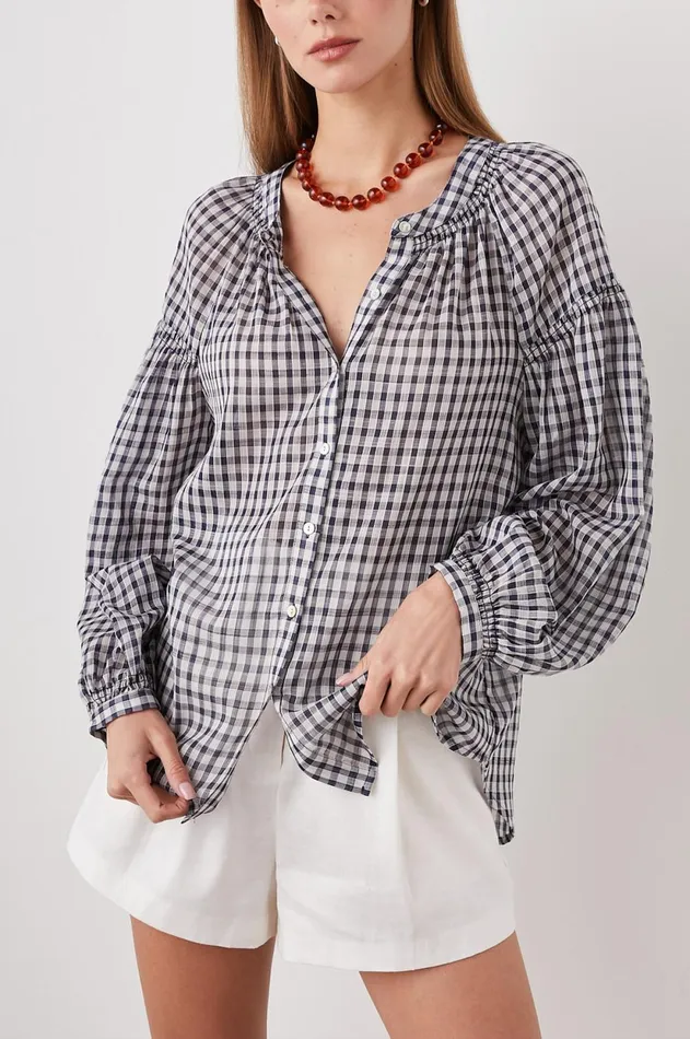 Tops Women Rails Kenlie Shirt Sailor Check