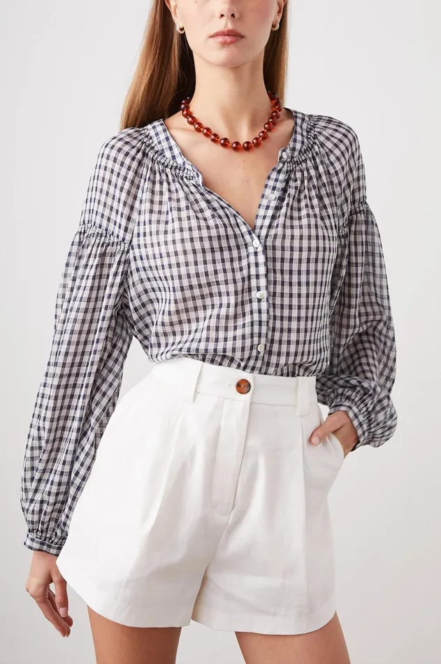 Tops Women Rails Kenlie Shirt Sailor Check
