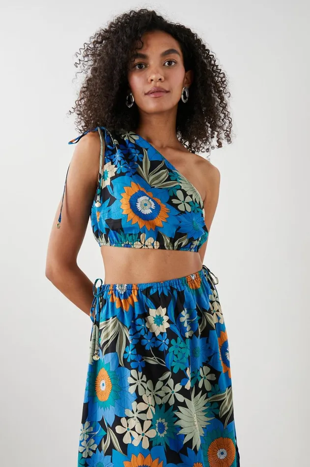 Tops Women Rails Kim Top Azul Wildflower