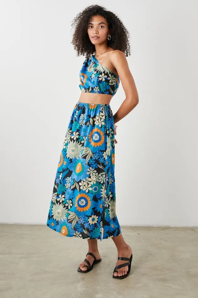Tops Women Rails Kim Top Azul Wildflower