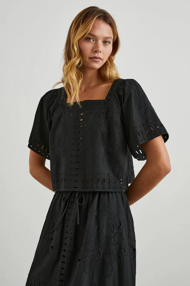 Tops Women Rails Laine Top Black
