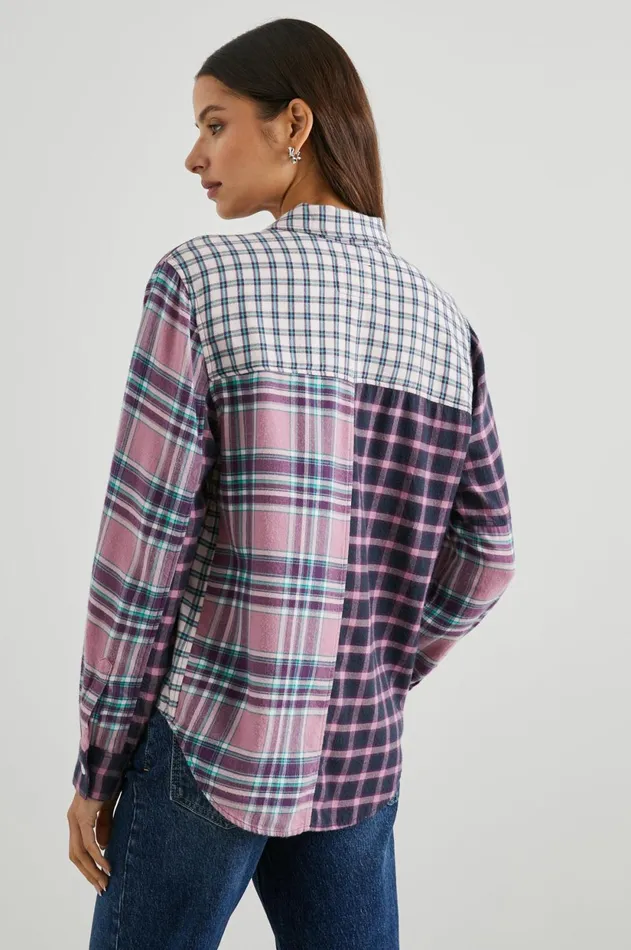 Tops Women Rails Lakin Shirt Rose Agave