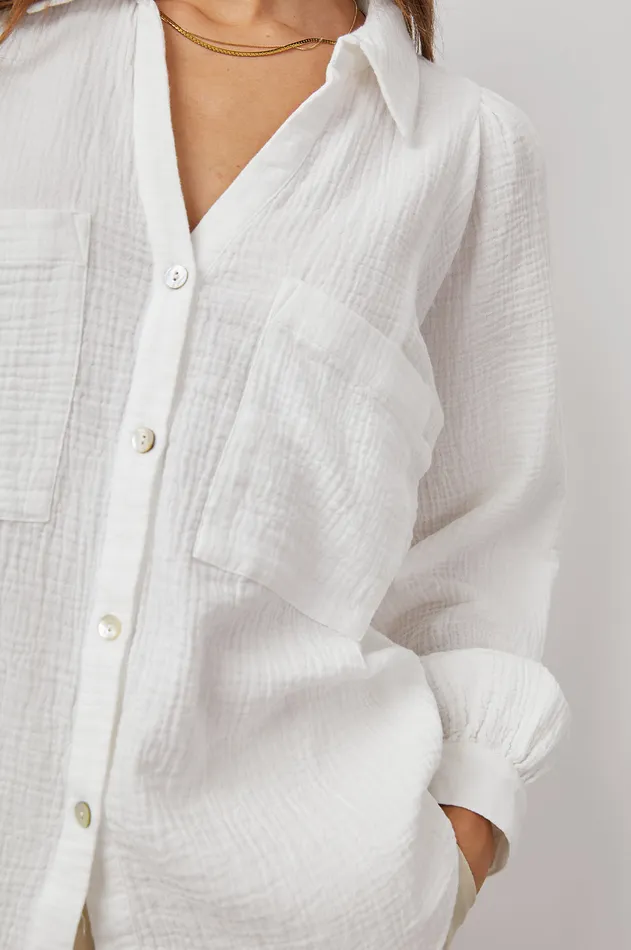 Tops Women Rails Lauren Shirt White