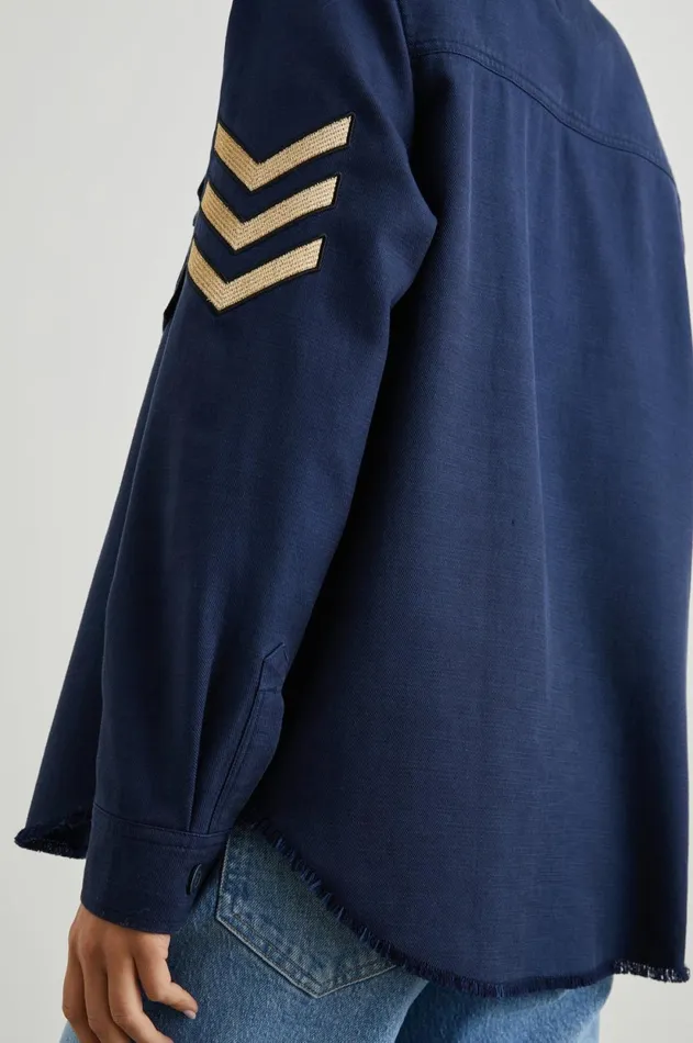 Tops Women Rails Loren Shirt Jacket Navy