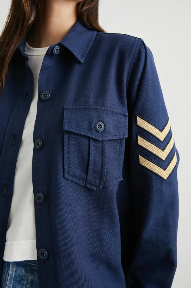Tops Women Rails Loren Shirt Jacket Navy