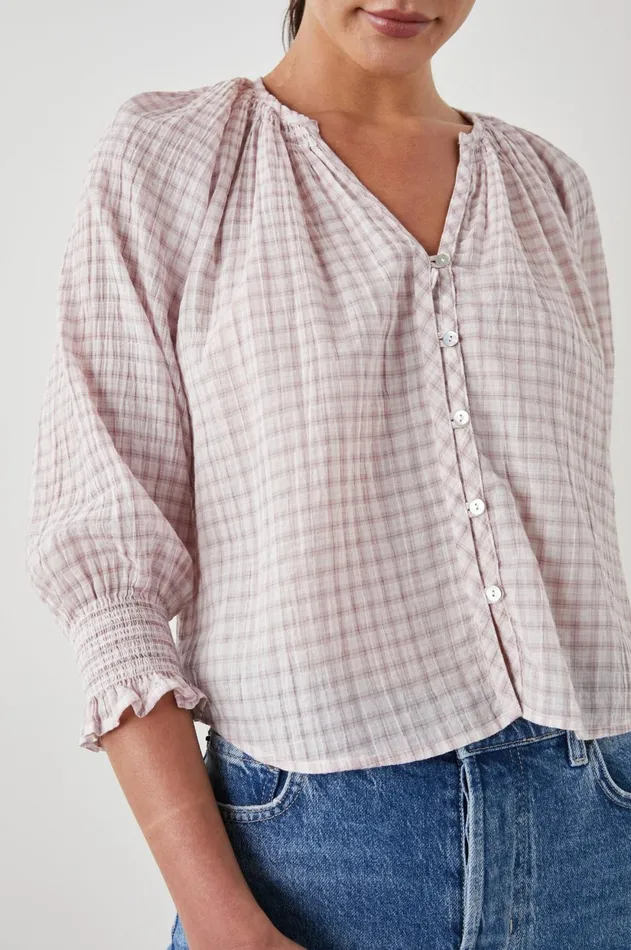 Tops Women Rails Mariah Top Soft Rose Check