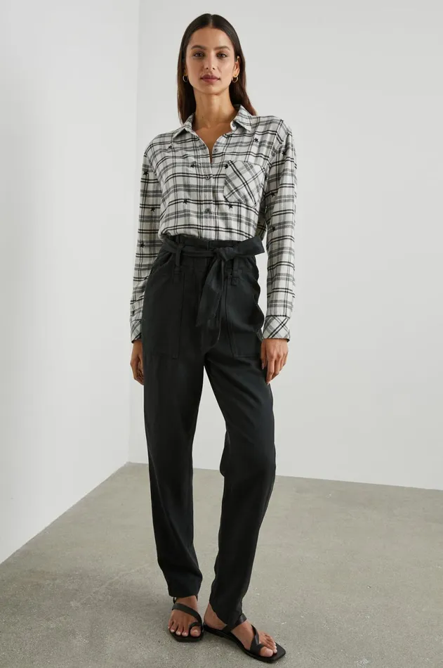 Tops Women Rails Milo Shirt Ivory Check Stars