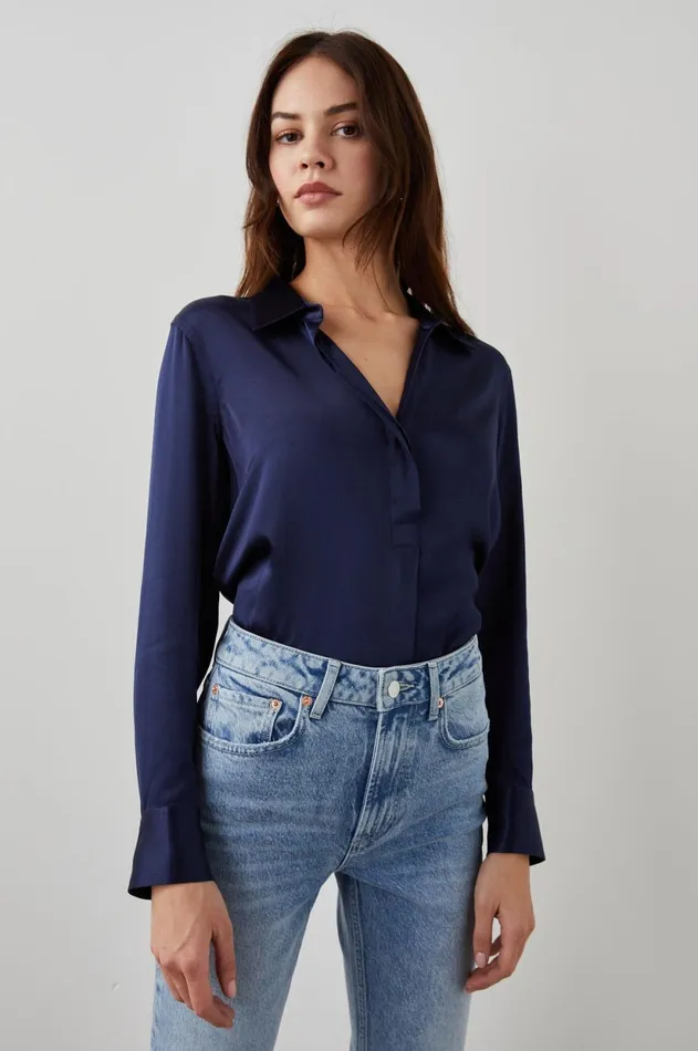 Tops Women Rails Nissa Top Navy