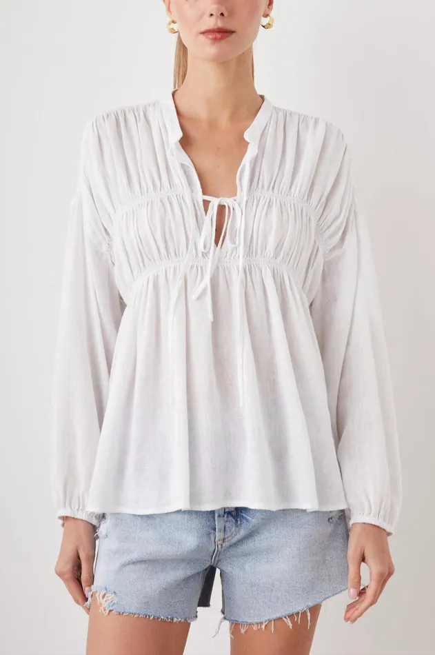Tops Women Rails Ophelia Shirt True White