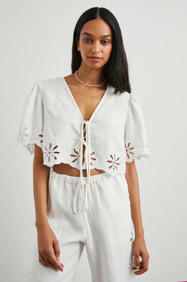 Tops Women Rails Pari Top White Eyelet