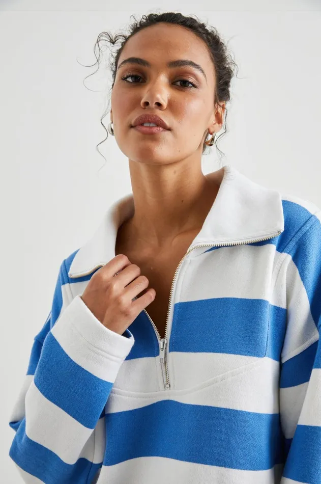 Tops Women Rails Parker Sweatshirt Ocean Rugby Stripe