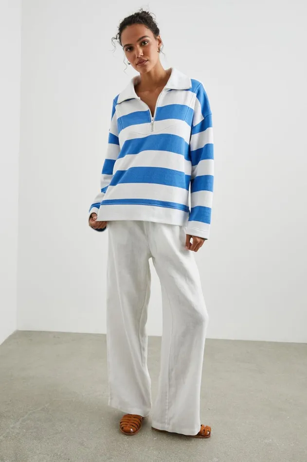 Tops Women Rails Parker Sweatshirt Ocean Rugby Stripe