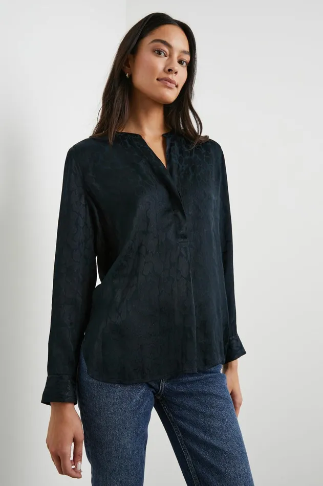 Tops Women Rails Pearl Top Onyx Leopard