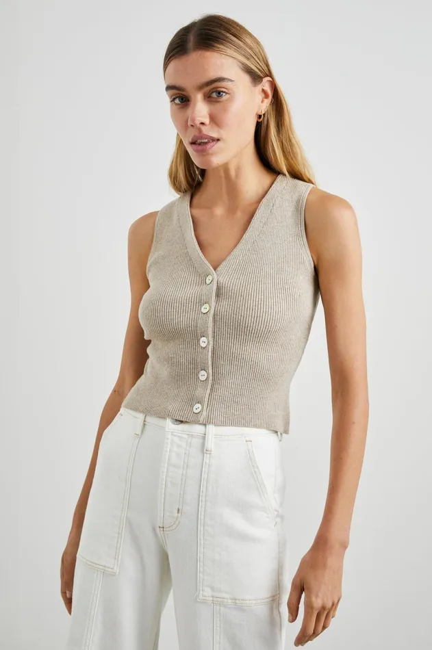 Tops Women Rails Rosa Vest Oatmeal