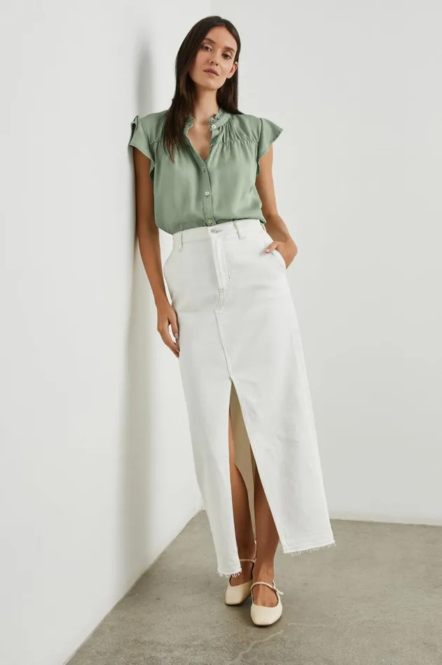 Tops Women Rails Ruthie Top Sage Denim