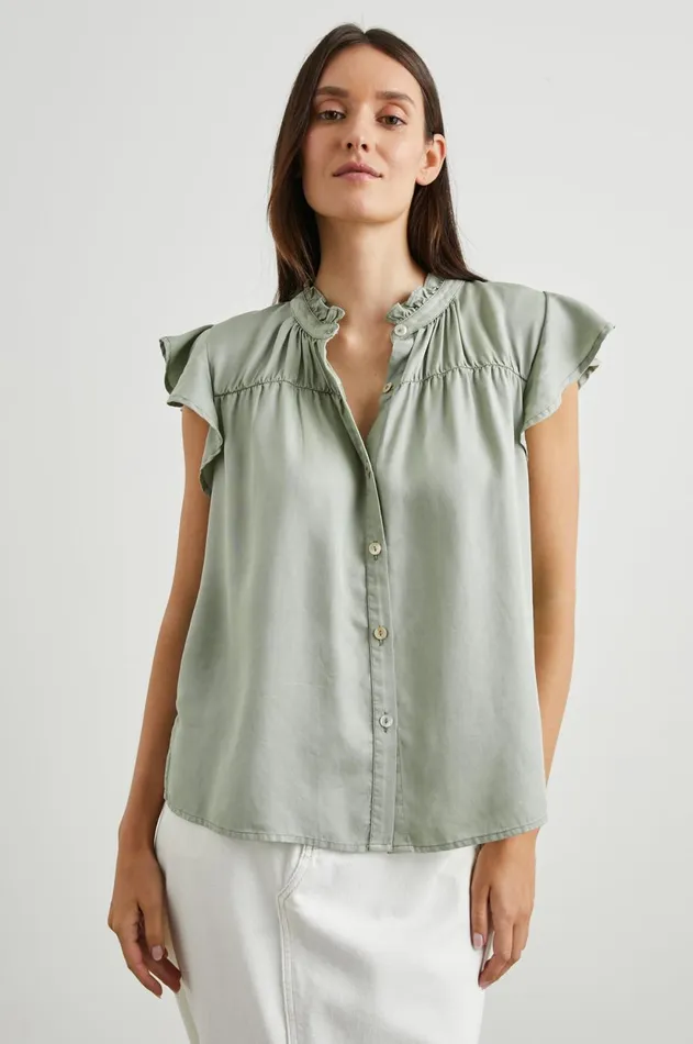 Tops Women Rails Ruthie Top Sage Denim