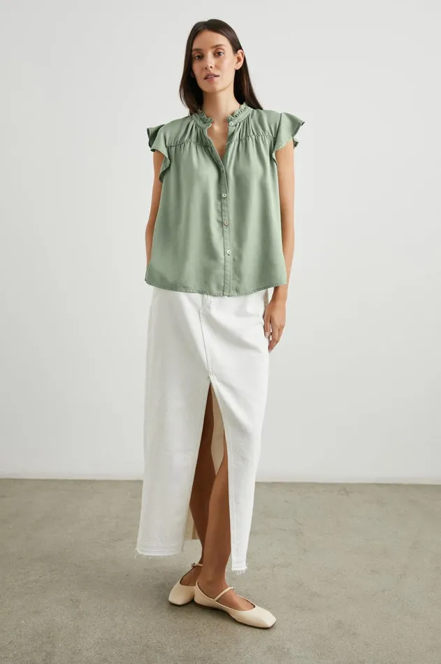 Tops Women Rails Ruthie Top Sage Denim