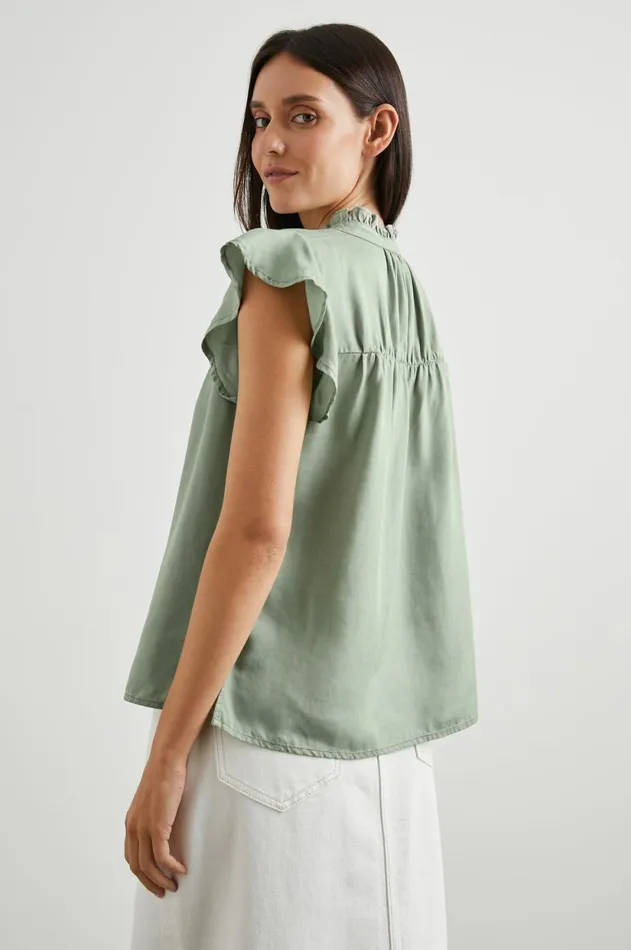 Tops Women Rails Ruthie Top Sage Denim
