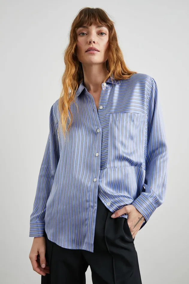 Tops Women Rails Spencer Shirt Moonlight Stripe