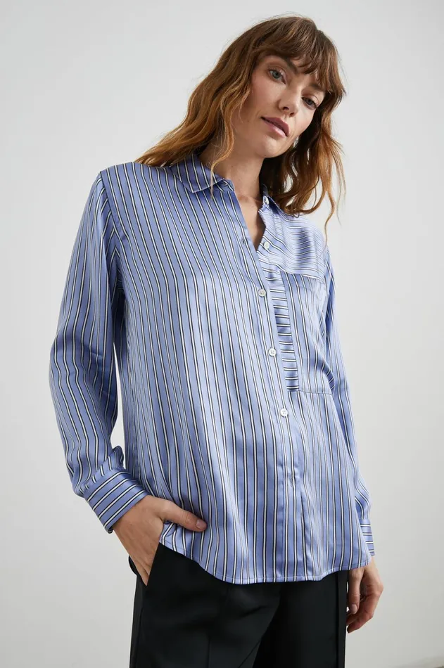 Tops Women Rails Spencer Shirt Moonlight Stripe