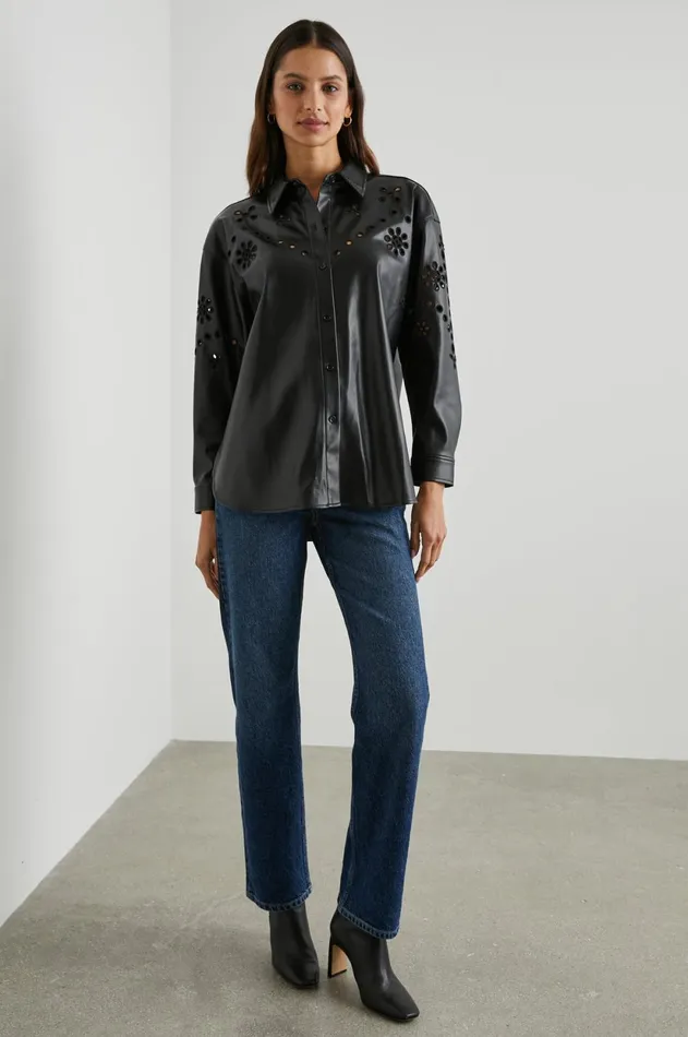 Tops Women Rails Tamsyn Shirt Black