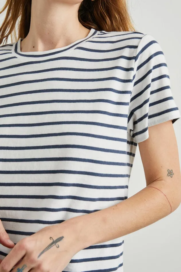 Tops Women Rails The Classic Crew TShirt Navy Stripe