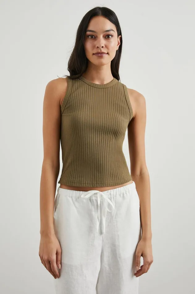 Tops Women Rails The Racer Tank Olive