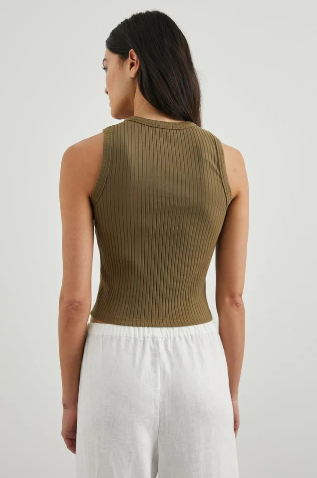 Tops Women Rails The Racer Tank Olive