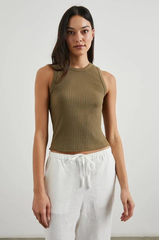 Tops Women Rails The Racer Tank Olive