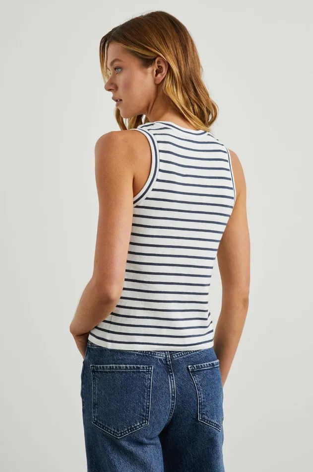 Tops Women Rails The Racer Tank Sailor Stripe Navy