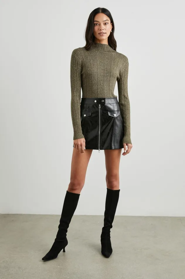 Tops Women Rails Vivienne Sweater Gold Lurex