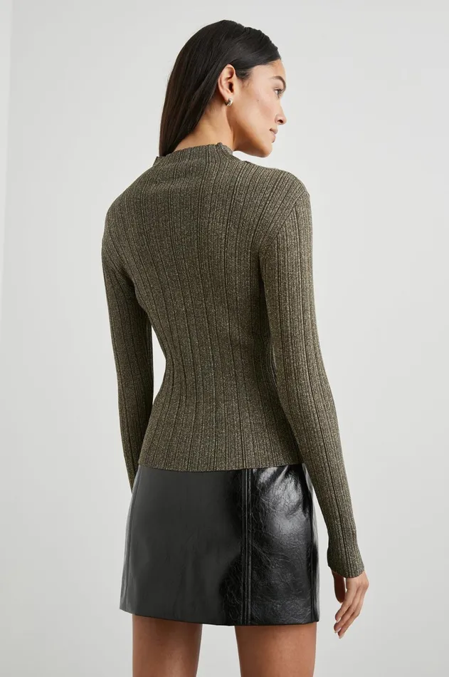 Tops Women Rails Vivienne Sweater Gold Lurex