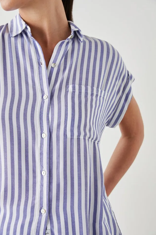 Tops Women Rails Whitney Shirt Blue White Stripe