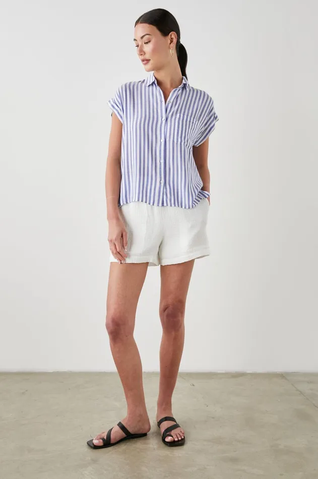 Tops Women Rails Whitney Shirt Blue White Stripe